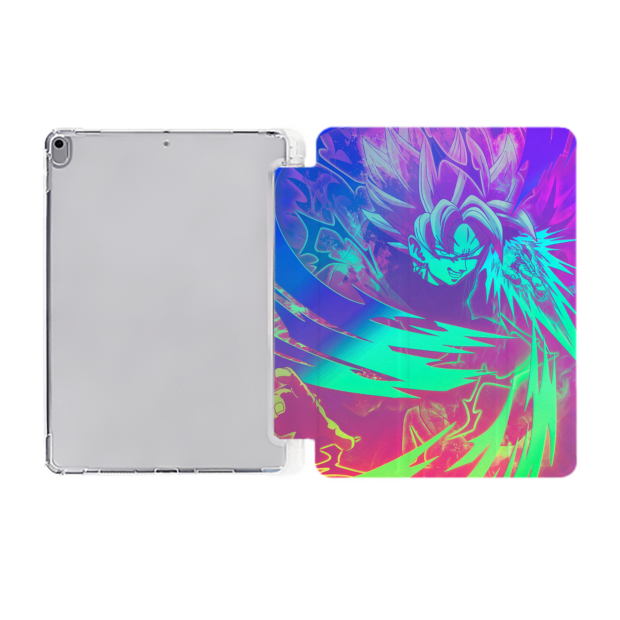 （画像用） ドラゴンボール DRAGON BALL IPad ケース ペン収納付き 三つ折りスタンド PUレザー×シリコン 対応機種9.5/10.5/10.9インチ